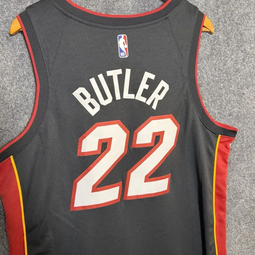NWT Nike NBA Miami Heat Jimmy Butler #22 Jersey Black Red Size 52 XL Swingman - Picture 9 of 9